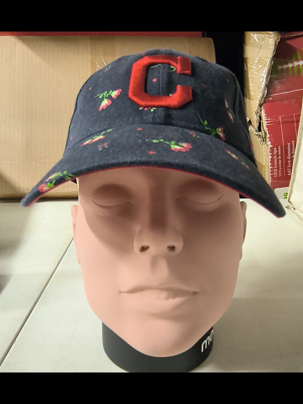 New Era Women's Navy Floral Cleveland Guardians Baseball Cap